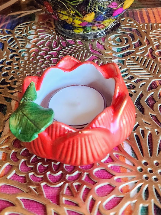 Handcrafted Lotus-Shaped Tea Light Holder